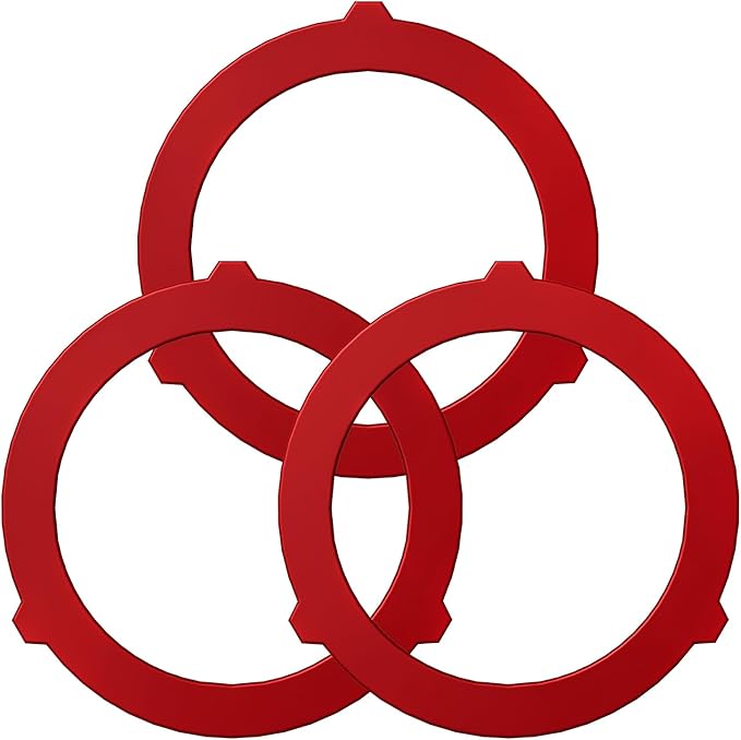 Triple-Lip Design Flush Valve Seal for Kohler, 3 Pcs Upgraded Silicone Material Canister Toilet Tank Parts Gasket Replacement for GP1059291, for Easy Install and Uninstall