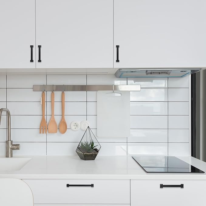 COTYKILEY 10 Pack 4 Inch(102mm) Matte Black Cabinet Handles Black Kitchen Cabinet Pulls Cabinet Door Handles Kitchen Cabinet Hardware Cupboard Drawer Pulls Dresser Handles