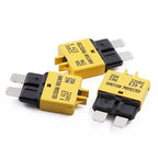 Automotive Low Profile Fuse Circuit Breaker Manual Reset 20A 12V-32V DC E39 - UL Certified ATO ATC Resettable Blade Breakers Fuses for Car Boat RV Truck Solar Marine - 3 Pack
