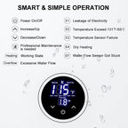 Tankless Water Heater Electric, ECOTOUCH 14kW 240V on Demand Electric Water Heater Instant Hot Water Heaters Under Sink Point of Use with Self-Modulating ECO140S White ETL Certificated