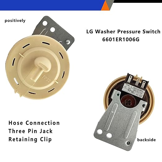 6601ER1006G Washer Water Level Switch for LG Washer Water Level Pressure Switch 6601ER1006E 6601ER1006S