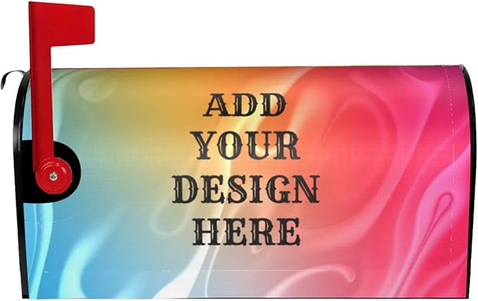 Personalized Magnetic Mailbox Covers Custom Picture/Photo/Text Street Magnetic Mailbox Covers for Garden Yard Home Decor Outdoor