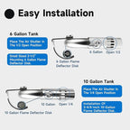 Water Heater Burner Tube Assembly RV Main Burner Parts Compatible With Dometic Atwood 6 and 10 Gallon GH6-7E GH6-8E G6A-6E G6A-7E G6A-8E GCH6A-7E Replace#: 91638 96206 92615 93221