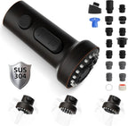 Hibbent Stainless Steels Pull Down Kitchen Faucet Head Replacement, 3 Function Sink Sprayer Head with 15 Adapters, Compatible with Moen, American Standard, Delta, Kohler Faucets, Oil-Rubbed Bronze