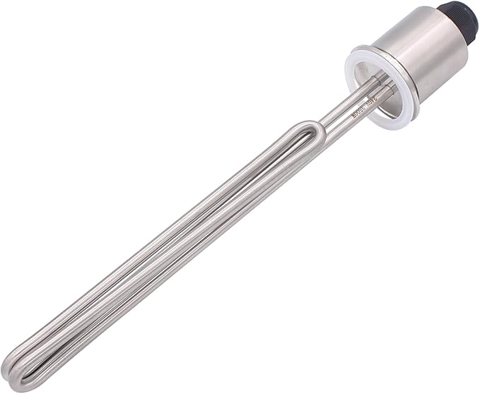 DERNORD 2 Inch (OD64) Tri-clamp 240V 3500W Foldback Heating Element Electric Water Heater with Low Watt Density