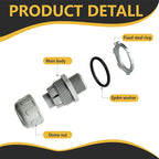 Conduit Connectors, 3/4 Inch Liquid Tight Connector NPT Non-Metallic for PVC Electrical Flexible Conduit Fittings, 180 Degree Straight, UL Listed for Home Outdoor Tubes Tools, Grey (5-Pack)