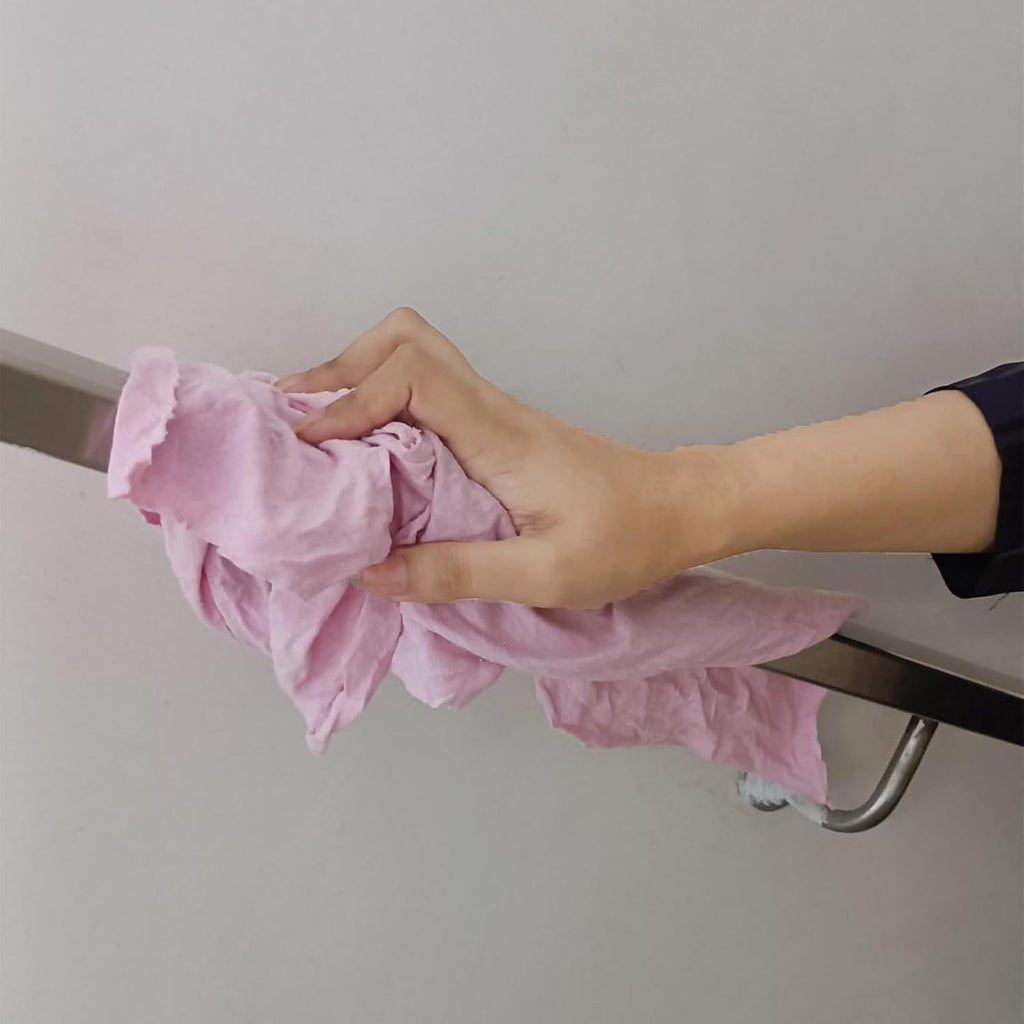 Premium Color Knit Cleaning Rags (10 lbs. Bag) – Shop Rags Bulk for Workshops, Mechanics, Painters, and Home Use, Multipurpose Cotton T-Shirt Rags