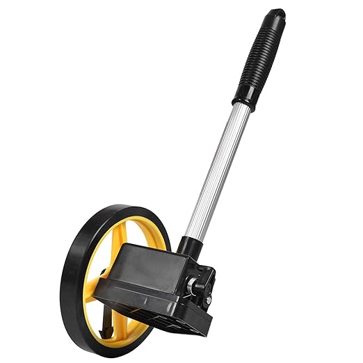 Portable Measuring Wheel 0 to 9999.9m Distance Measuring Roller for Multiple PurposeSmall Wheel
