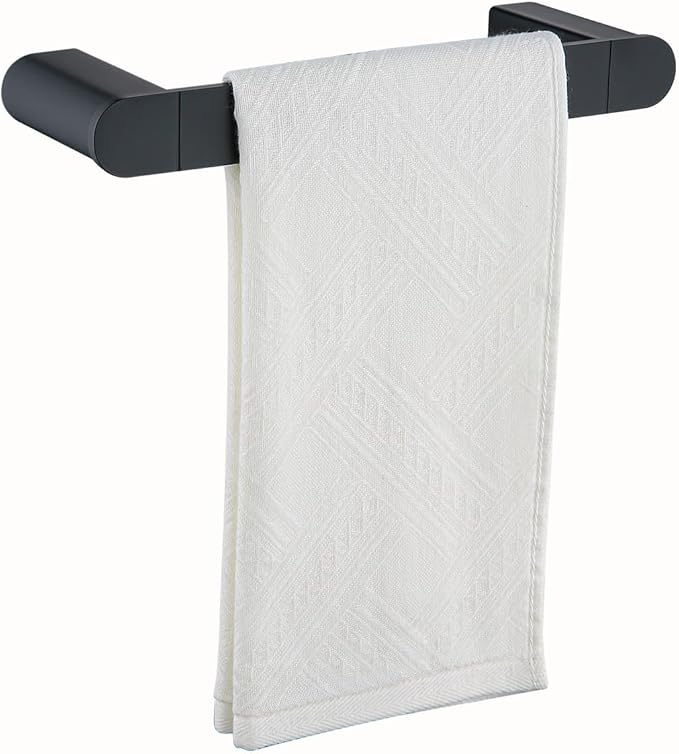 RANDOM Matte Black Towel Bar for Bathroom Kitchen 9 Inches Hand Towel Holder SUS304 Stainless Steel Towel Rack Kitchen Rag Towel Rod Wall Mounted.96026-2-9MB
