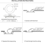 TORCHSTAR 12-Pack 4 Inch Ultra-Thin LED Recessed Lighting with J-Box, 4000K Cool White, 10W Dimmable 700lm Brightness LED Downlight, ETL & Energy Star Listed