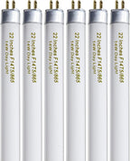 amgolibi T5 14W 6500K Fluorescent Tube, 22 Inches F14T5/865 Straight Fluorescent Bulb, F14T5/DL Fluorescent Lamp for Counter and Cabinet Fixture, Cool White 1350 Lumen G5 Cap