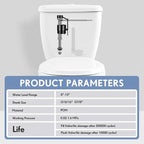 Lasnten 4 Pieces Toilet Fill Valve Toilet Tank Replacement Kit Valve Replacement Kit for Tank and Bowl Water Control