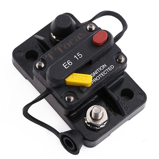 E69 15 Amp Circuit Breaker T3 Manual Reset UL Certified Waterproof IP66 Protection Mini Surface Mount IP66 15A Switchable