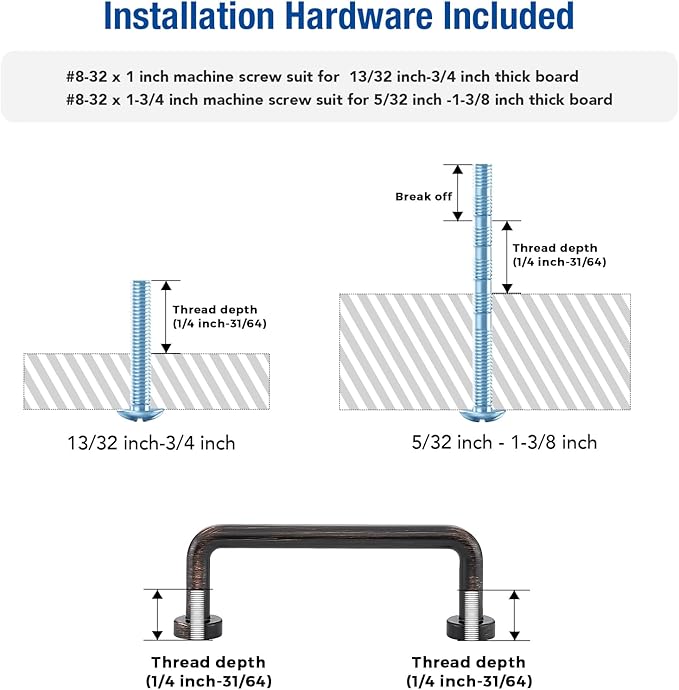 JOY DECOR Cabinet Pulls – 3 Inch Hole Center, Oil Rubbed Bronze, 10 Pack, Zinc Alloy Cabinet Handles for Drawers & Cupboard – Vintage Style Hardware for Kitchen, Bathroom, Dresser, Furniture Makeover