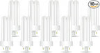 Circle (10 Pack) PLT-26W 850, 4 Pin GX24q-3, 26 Watt Triple Tube, Compact Fluorescent Light Bulb