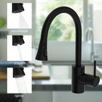 Hibbent 3-Function Pull Down Kitchen Faucet Head Replacement with 12 Adapters, NSF/ANSI/CAN 61 & CUPC Certified Sink Spray Nozzle, Compatible with Moen, Delta, Kohler Faucets, Oil-Rubbed Bronzed