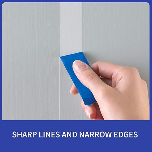 ADHES Blue Painters Tape Blue Tape Painting Tape for Walls,UV Anti,14 Days Clean Remove,0.94nch x 60yard,36Rolls