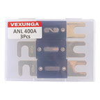 400A ANL Fuse 400 Amp Inline Blade Fuses 32V for Car Audio Inverter Automotive Stereo (Pack of 3 pcs)
