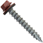 #14 Metal ROOFING SCREWS: (250) Screws x 1-1/2" RED Hex Head Sheet Metal Roof Screw. Self starting/tapping metal to woodsheet metal siding screws with EPDM washer. for corrugated roofing