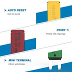 GLOSO E71 Mini ATM 30Amp Circuit Breakers Auto Reset (T1) - 20 Pack (30A)