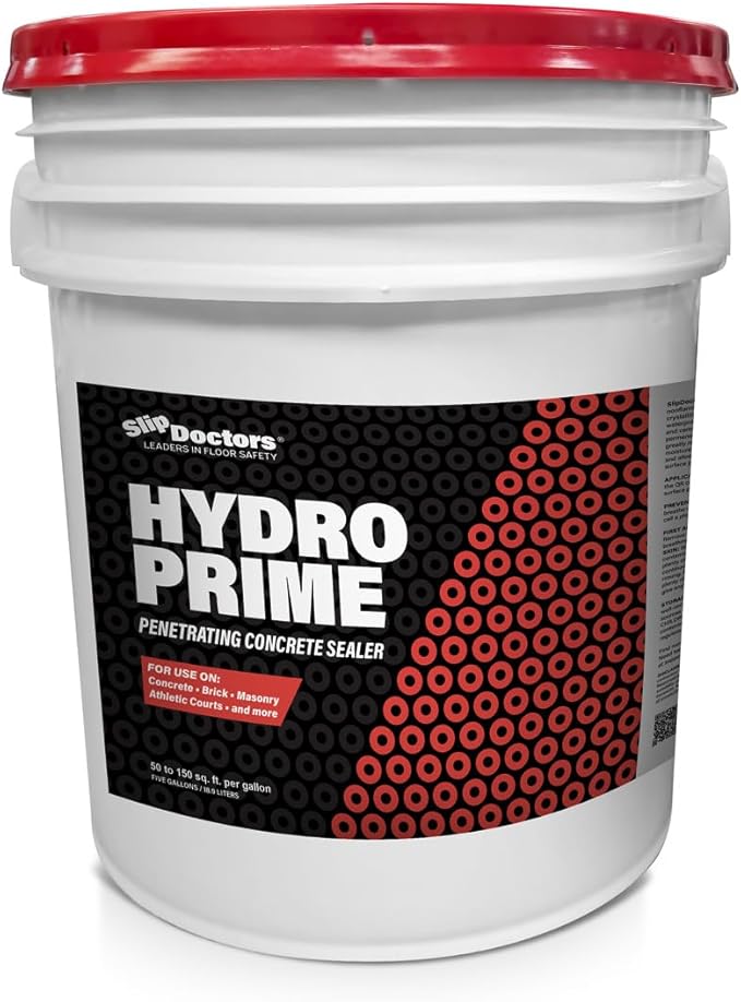 Hydro Prime - Moisture Barrier and Penetrating Sealer for Concrete & Masonry Floors - Primer for Long-Lasting Paint & Coating Protection (5 Gallon)