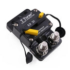 E9 30 Amp Circuit Breaker with Manual Reset, Surface Mount, 12V - 72V DC, 30A Double 3/8" Stud, UL, Waterproof IP67 30A Switchable