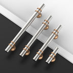 Asidrama 10 Pack 11.3 Inch(288mm) Brushed Satin Nickel and Champagne Bronze Kitchen Cabinet Handles, Cabinet Pulls Kitchen Cabinet Hardware Cupboard Handles Drawer Pulls