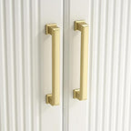 10 Pack 5 Inch(128mm) Hole Center Gold Modern Cabinet Pulls Kitchen Cabinet Handles Kitchen Cabinet Hardware Timeless Drawer Pulls for Dresser Cupboard Wardrobe, P-Gold(5x10)