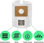 10 PCS Bundle Set 2-2.5 Gallon Vac Bags, ALYYDBG Type B 90668 9066800 9066833, All Around QAM70 and CMXZVBE38774 Vac Filter Bags