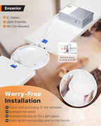 Ensenior 12 Pack 4 Inch Ultra-Thin LED Recessed Light with Junction Box, 2700K-6000K Selectable, 9W 75W Eqv, Dimmable, 750LM High Brightness - ETL Certified