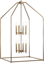 Kichler Madden 43" 8 XL Light Foyer Pendant in Champagne Bronze, Soft Modern Fixture, for Foyer, Over Large or Dining Room Table, (43" x 24.25"), 52724CPZ