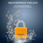 Set of 8 Small Locks，Covered Aluminum Keyed Alike Padlocks，30MM Weatherproof Lock with Same Key,Outdoor Padlock for Sheds, Storage Unit ，School Gym Locker, Toolbox