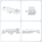 Saillong Replacement Sash Lock Compatible with Prime-line F 2590 for Vertical & Horizontal Sliding Windows, 2-1/4” Mounting Hole Centers, Broken Sash Locks for Additional Home Security(White,6 Pack)