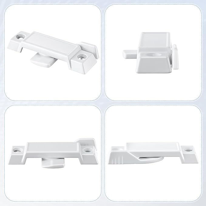 Saillong Replacement Sash Lock Compatible with Prime-line F 2590 for Vertical & Horizontal Sliding Windows, 2-1/4” Mounting Hole Centers, Broken Sash Locks for Additional Home Security (White,3 Pack)