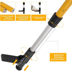 15.8Ft/4.8M Professional Laser Level Pole with Tripod & Mount - 1/4" & 5/8" Adapters, Adjustable Telescoping Laser Level Pole for Rotary/Line Lasers