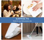 White Microfiber Cleaning Cloth 6Pack Cleaning Rags Absorbant Lint Free Cloth for House, Kitchen, Car, Glass, Stainless Steel, Window, Boat Cleaner-12''x 12''-White