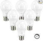 Linkind A19 LED Light Bulbs Dimmable, 60W Equivalent Light Bulbs, 9W, 5000K Daylight, 840 Lumens LED Bulbs, E26 Standard Base, 120V, Lighting for Bedroom Living Room Home Office, 6 Packs