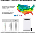 CAMPLUX Climatech 5 Tankless Water Heater Propane Outdoor 6.86 GPM, 199,000 BTU On Demand Instant Tankless Hot Water Heater Propane for Whole House, Outdoor Installation, IPX4 Waterproof, WA686M