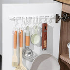 Self Adhesive Ceiling Or Wall Curtain Track No Drill Curtain Rod 8FT/96Inch, No Damage Curtain Track Hangers, For Windows Cabinet Closet Bathroom Shower Curtain (8FT)