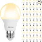 BUBO 48 Pack A19 LED Light Bulbs, 40 Watt Equivalent LED Bulbs, Soft White 2700K, 550 Lumens, E26 Standard Base, Non-Dimmable, 5W Soft White LED Bulbs for Bedroom Living Room Home Office