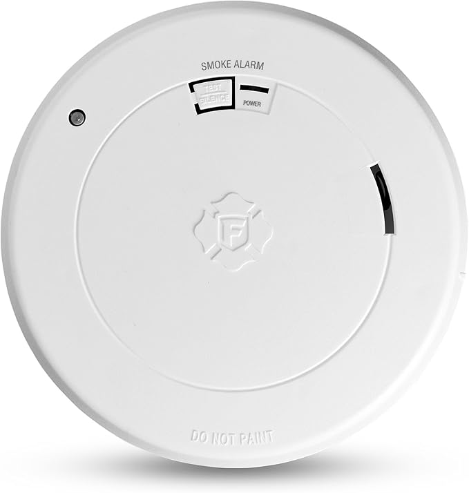 First Alert SM210L, 10-Year Sealed Battery Smoke Alarm with Safety Path Light, 1-Pack