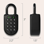 igloohome New Smart Padlock 2 (SP2) 2-Pack, The Toughest Smart Padlock – Generate Access from Anywhere with The Mobile app (iOS/Android) – No WiFi Needed, Waterproof & Rechargeable
