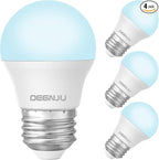 LED Refrigerator Light Bulb, 40W Equivalent, 120V, Fridge Light Bulb 5000K Daylight White, A15 Appliance Bulb 5.5W for Freezer, 650LM, E26 Standard Base, 120V, Non-Dimmable, 4 Pack