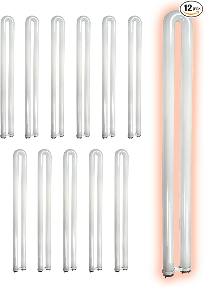 GoodBulb 31 Watt 1.63 Inch T8 Fluorescent U-Bend Light Bulb | 5000K Daylight White Light Medium Bi-Pin Base | High Output 1963 Lumens | 31W 10000 Life Hours 80 CRI | Pack of 12 Bulbs