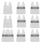 LEILUO Oscillating Tool Scraper Blade Set 10 PCS – 8 Rigid & 2 Ultra Flexible Blades for Removing Paint Caulk Adhesive Compatible with DeWalt Makita Milwaukee Dremel and More