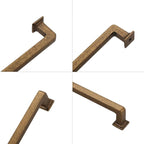 FILTA Cabinet Handles 6.25 Inch 10 Pack Antique Brass Cabinet Pulls for Kitchen Metal Drawer Pulls Modern Cabient Hardware Cupboard Handles