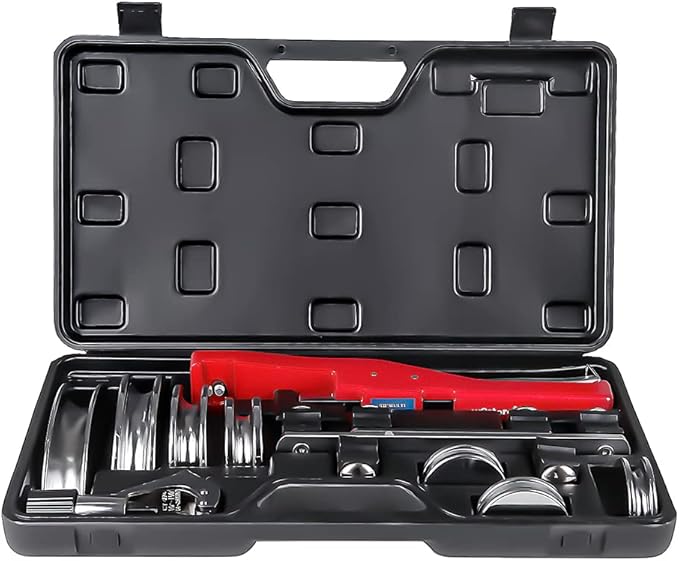 Tube Bender Kit Refrigeration Ratcheting Tubing benders Hand Tool 1/4 to 7/8 Inch Aluminium Alloy Replacement Head