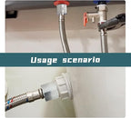 2 pieces，Npt1/2 Female to Npt1/4 Male Thread Adapter, Water line adapter，Fabricate of 304 Stainless Steel