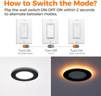 12 Pack Black 6 Inch LED Recessed Ceiling Light with Night Light, 2700K/3000K/3500K/4000K/5000K Selectable, 12W, Dimmable Canless Wafer Downlight, ETL