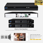 GW Security 32 Channel NVR UltraHD 4K Face Recognition NDAA & TAA Compliant Security Camera System with 32 x 8MP @25FPS Outdoor & Indoor PoE Turret Cameras, 10 Smart AI Functions